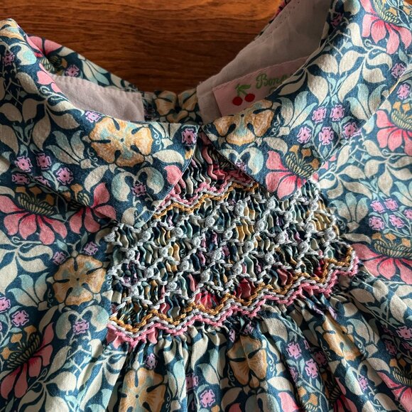 Bonpoint floral smocked dress 3T - Picture 2 of 15